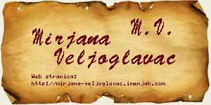 Mirjana Veljoglavac vizit kartica